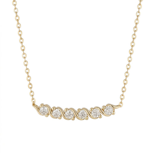 Lumina Forge Eternal Wave Moissanite Necklace