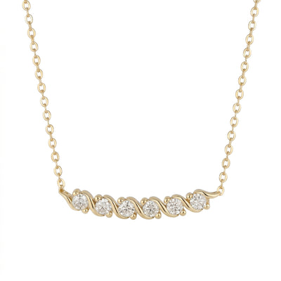 Lumina Forge Eternal Wave Moissanite Necklace