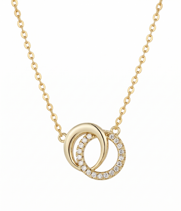 Lumina Forge Eternal Interlock Moissanite Necklace