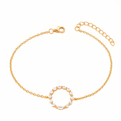 Lumina Forge Eternal Circle Moissanite Bracelet