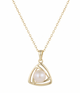 Lumina Pearl Triangle Pendant Necklace