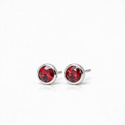 Halo of Light Garnet Guardian Earstuds