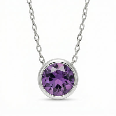 Halo of Light Amethyst Serenity Necklace