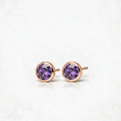 Halo of Light Amethyst Serenity Earstuds