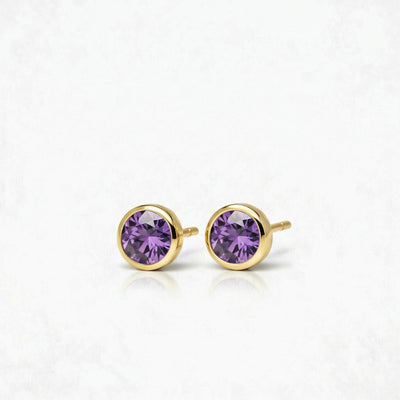 Halo of Light Amethyst Serenity Earstuds