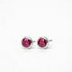 Halo of Light Ruby Vitality Earstuds
