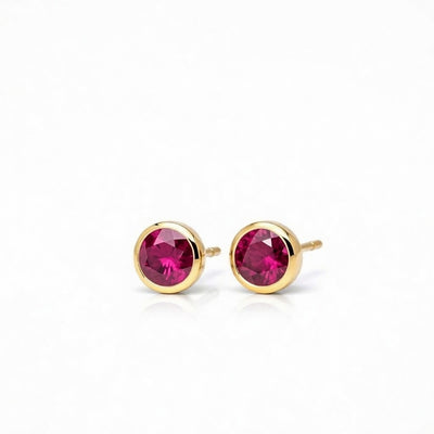 Halo of Light Ruby Vitality Earstuds