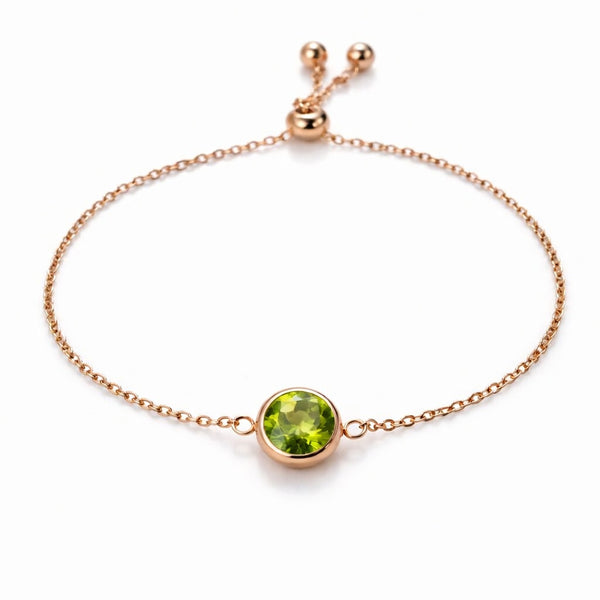 Halo of Light Peridot Prosperity Bracelet