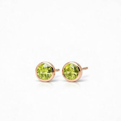 Halo of Light Peridot Prosperity Earstuds