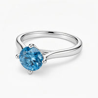 Timeless Essence Blue Topaz Amber Glow