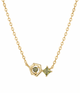 Starlight Peridot Geometric Hexa Pendant Necklace