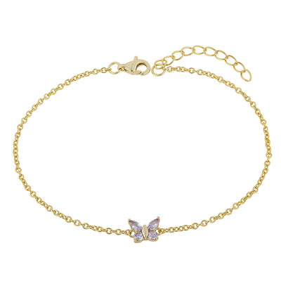 Starlight Alexandrite Butterfly Bracelet
