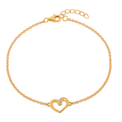 Starlight Twisted Heart Bracelet