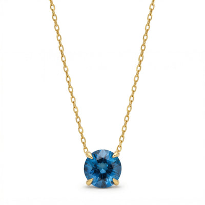 Luminary Heirloom Clarity Blue Topaz Necklace