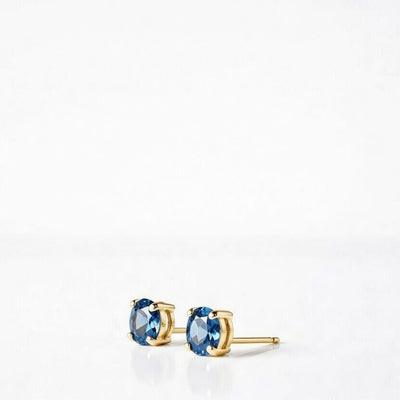 Luminary Heirloom Clarity Blue Topaz Earstuds