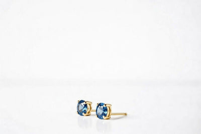 Luminary Heirloom Clarity Blue Topaz Earstuds