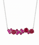Starlight Red Ruby Geometric Pendant Necklace