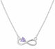 Eternal Heart Amethyst Infinite Pendant