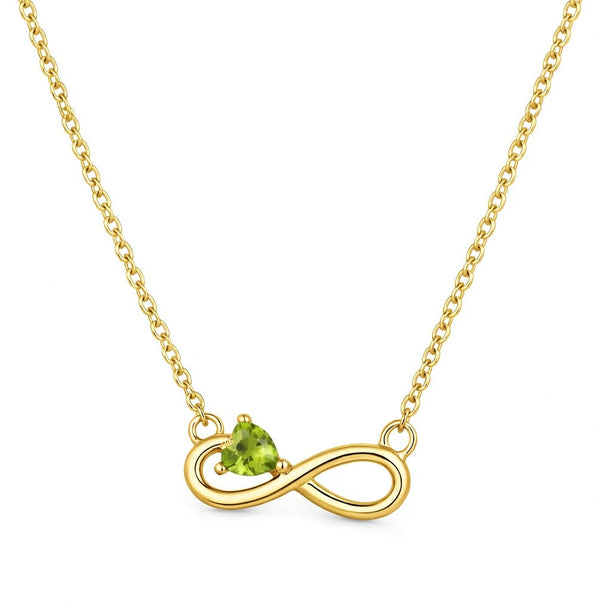 Eternal Heart Peridot Infinite Pendant