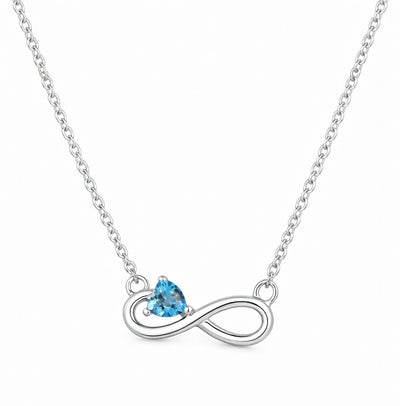Eternal Heart Tanzanite Infinite Pendant