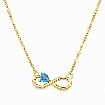Eternal Heart Tanzanite Infinite Pendant