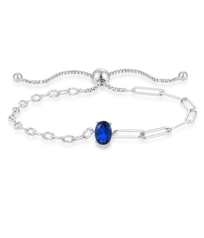 Starlight Blue Sapphire Chain Bracelet