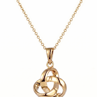 Pure Link Trinity Knot Pendant Necklace